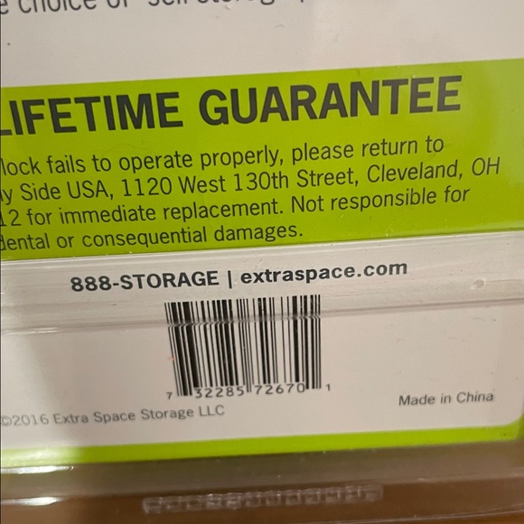 ExtraSpace Storage Disc Lock - Silver - Picture 3 of 3